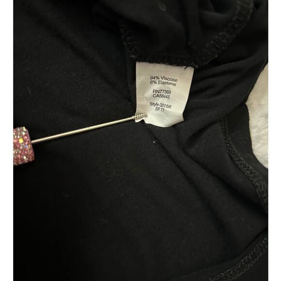 Madewell Shift Long Sleeve Mini Black T Shirt Dress Size Small Western Indie - Picture 9 of 10